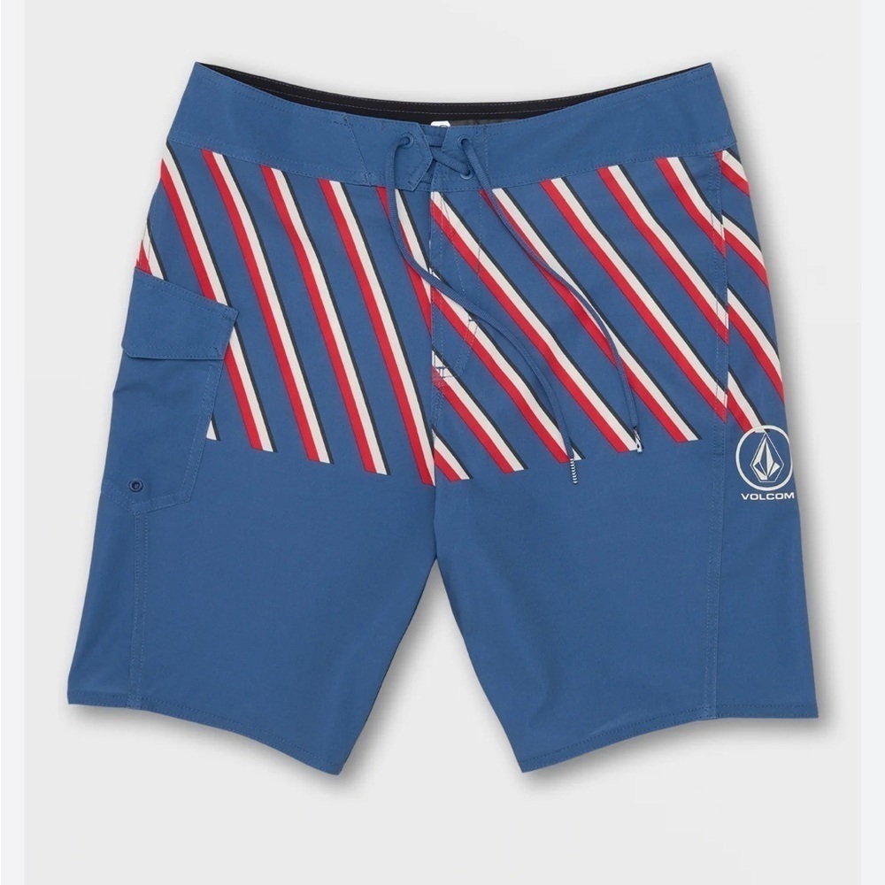 Volcom  Board Shorts Size 36 blue and red